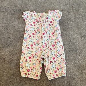 Gymboree Floral Baby Outfit - Pink and Green